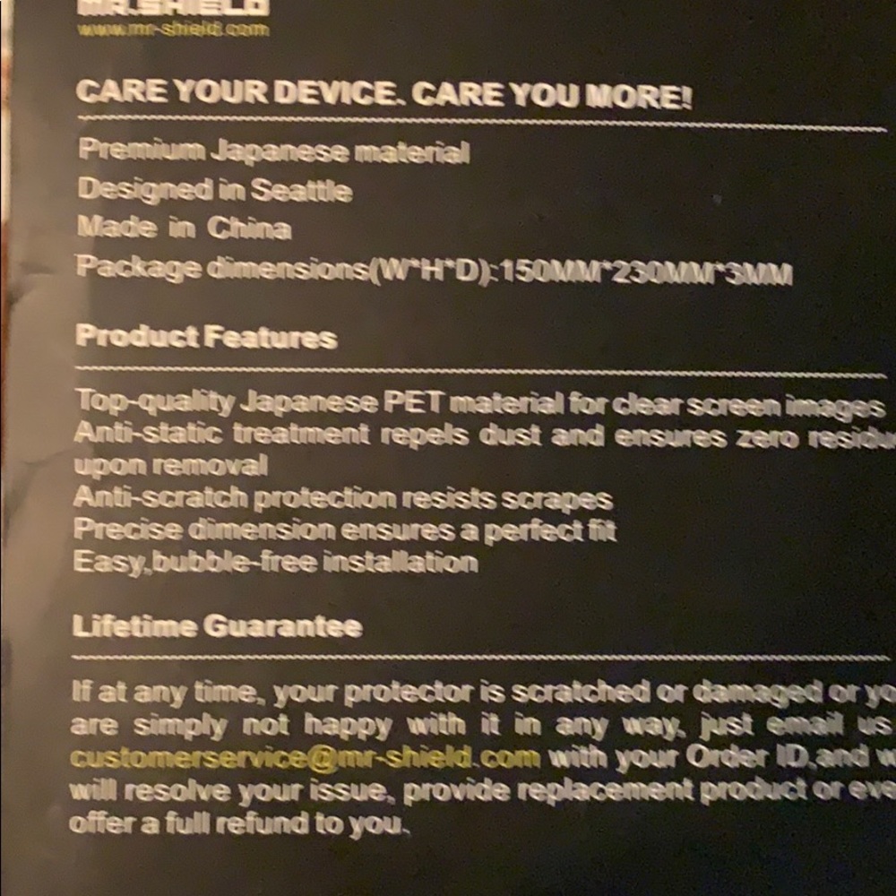 Mr. Screen Shield Protector. - Picture 3 of 3